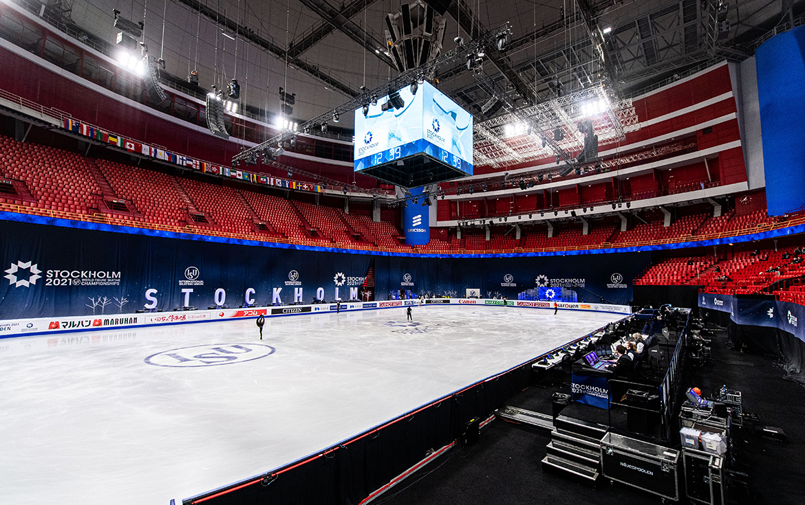 2021 ISU Figure skating World Championships, day 1, training More Print